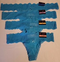 No Boundaries Women Panty Thong Micro Lace Malibu Blue - CHOICE OF SIZE - £3.94 GBP