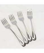 Oneida Sand Dune Salad Forks Glossy 6-3/4&quot; Stainless  Lot of 4 - $18.62 CAD