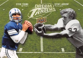 2011 Upper Deck Dream Tandems #DT7 Steve Young &amp; Steve Largent  - £0.75 GBP