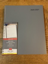 Office Depot 2020-2021 Weekly/Monthly Planner Horizontal Format 8.5x11 - £6.72 GBP