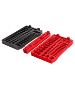 Milwaukee1/4 In. &amp; 3/8 In. Drive Metric SAE Ratchet and Socket Trays Set... - $27.78