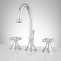 Signature Hardware Melanie Widespread Faucet with Metal Cross Handles an... - $186.99