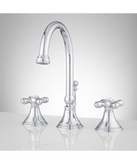 Signature Hardware Melanie Widespread Faucet with Metal Cross Handles an... - $186.99