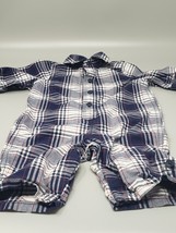 Baby Boys Gap Plaid Madras One-Piece Outfit   (Size: 0-3M) - £7.47 GBP