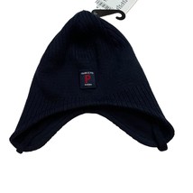 Polarn O. Pyret Blue Knit Ear Flap Hat Newborn New - £10.66 GBP