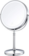 AMZTOLIFE 8&quot; Lighted Makeup Mirror, 10X Makeup Mirror with Lights, Double Sided - £41.55 GBP