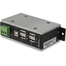 StarTech.com 4 Port USB 2.0 Hub - Metal Industrial USB-A Hub (4x USB-A) with ESD - £183.05 GBP