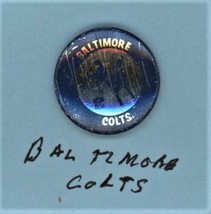 NFL pinback  from the 60s   Baltimore COLTS  7/8&quot; - £11.79 GBP