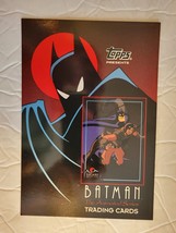 BATMAN THE ANIMATED SERIES 1 PROMO TRADING CARD SHEET  1992 COMBINE SHIP... - $8.99