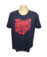 Johnny Gargano Wrestling Adult Large Blue TShirt - $376.98 MXN