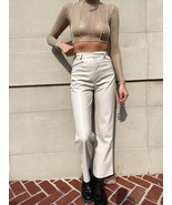 Leather Party Soft Handmade Pant Real Lambskin Women Stylish White New  ... - $105.47