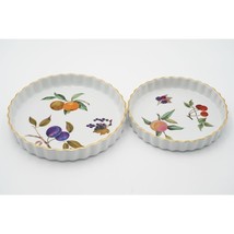 Royal Worcester Evesham Gold Porcelain Baking Dishes / Quiches / Pie Dis... - $49.50