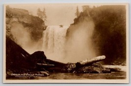 Snoqualmie Falls Washington Real Photo RPPC Postcard A31 - £5.46 GBP