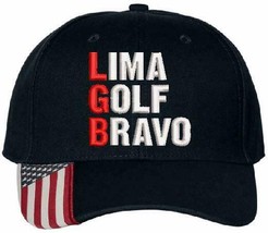 Lima Golf Bravo USA300 Flag Brim Adjustable Hat - £19.17 GBP