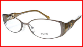 FENDI Eyeglasses Frame F707 (205) Metal Acetate Brown Italy Made 54-15-1... - $177.57