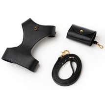 3in1 Set - Dog Harness, Leash, Dispenser Bag - Tino Black - $161.00