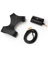 3in1 Set - Dog Harness, Leash, Dispenser Bag - Tino Black - $220.13 CAD