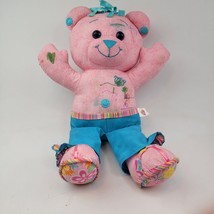 Doodle Bear Plush Toys Stuffed Animal Teddy Bear Blue and Pink - £3.70 GBP