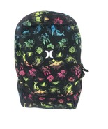 Hurley black ocean theme school backpack book bag New - £21.32 GBP
