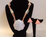 Set necklace earrings pink shell  1    jc thumb155 crop