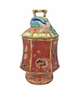Tracy Porter Artesian Road Cookie Jar Canister Handpainted Peacock Whims... - £47.16 GBP