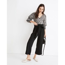 NWT Womens Petite Size Medium MP Madewell Tie-Waist Huston Pull-On Crop Pants - £31.73 GBP