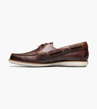 Men's Florsheim Atlantic Moc Toe Boat Shoes Slip On Casual Chocolate 13367-202 image 5