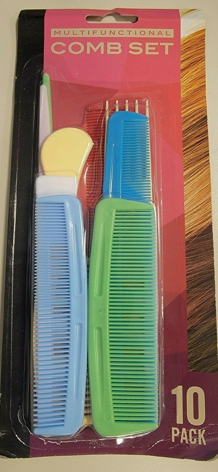 Primary image for 1x Pack Multifunctional Comb Set ( 10 Combs Per Pack ) Assorted Colors