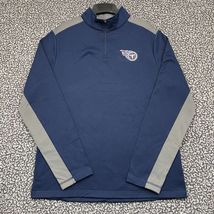 Tennessee Titans Shirt Men Large Fanatics Activewear Long Sleeve Quarter... - $40.31 CAD
