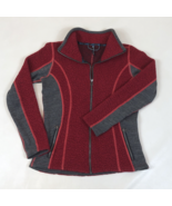 KUHL Kozet Womens Red Sherpa Fleece Full Zip Wool Blend Jacket Size Smal... - $40.73 CAD
