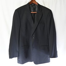Joseph Feiss 44L Black Wool 2 Button Suit Jacket Blazer Sport Coat - £20.03 GBP