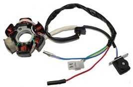 Generator Stator Magneto, 6 Coil 5 Wire AC, GY6 50cc QMB139 Scooter ATV - $9.95