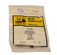 ECG569 SI RECTIFIER SOFT RECOVERY FAST SWITCHING PRV 600V IO 3A VF 1.1V - £1.54 GBP