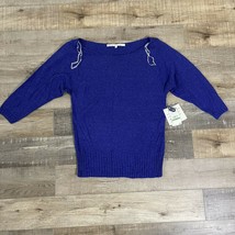 NWT RACHEL Roy Women Blue-purple Pullover Sweater L - £19.88 GBP