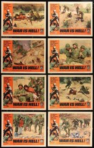 War Is Hell Lot of 8- 11x14 Original Lobby Cards 1963- Audie Murphy - £144.21 GBP