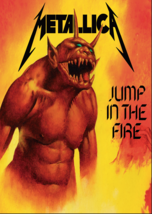 METALLICA Jump in the Fire FLAG CLOTH POSTER BANNER CD Thrash Metal - $20.00
