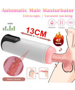Male Masturbaters Automatic HandsFree Telescopic Cup Heating Stroker Men... - $64.77 CAD