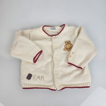 2001 Gymboree Vintage Teddy Bear Cardigan Sweater Unisex Boy Girl Clothe... - $29.69
