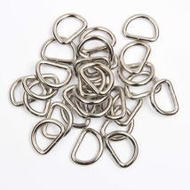 50 Pcs Metal D Rings Heavy-Duty Extra Thick 3.8Mm Thickness For Sewing Keychains - £14.91 GBP