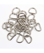 50 Pcs Metal D Rings Heavy-Duty Extra Thick 3.8Mm Thickness For Sewing K... - £14.36 GBP