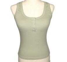 OGL Plantive Eco Friendly Sage Ribbed Henly Padded Shelf Bra Brami Tank Sz S - £15.02 GBP