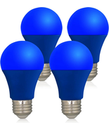 LED Blue Color Light Bulb - A19 E26 Base Blue Bulbs 9W (60W Equivalent),... - $247.94 MXN