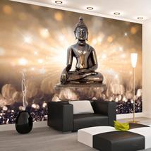Tiptophomedecor Peel and Stick Zen Wallpaper Wall Mural - Buddha In Bright Light - £47.95 GBP+