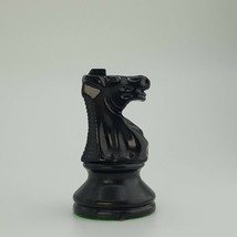 Chess Staunton Tournament Knight Black Felt Replacement Game Piece - £4.43 GBP