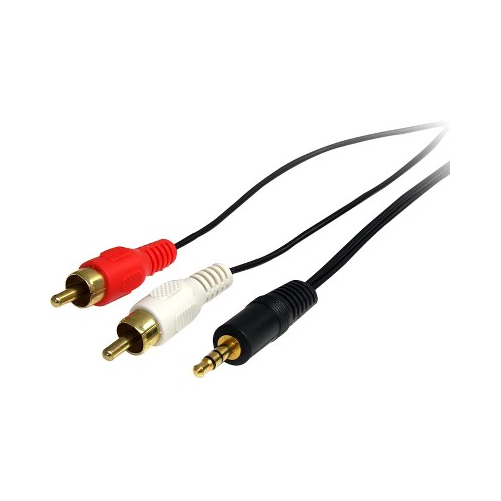 Startech MU3MMRCA STEREO AUDIO CABLE - 3.5 MM MINI-JACK LEFT CONNECTOR -... - $30.90