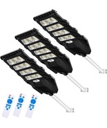3-pk Solar LED Street Lights 528LEDs Waterproof Motion Sensor Parking 400W - £157.77 GBP
