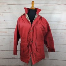 Vintage The Woolrich Women’s Plaid Wool Lined Red Jacket Small Made in USA New - £43.79 GBP