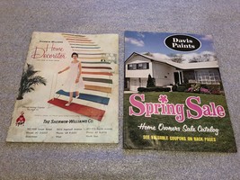 Vintage MCM SHERWIN WILLIAMS &amp; DAVIS Paints Store Mail Catalogs 1960&#39;s - £11.55 GBP