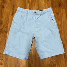 Vineyard Vines Boys Light Baby Blue Preppy Casual Chino Cotton Shorts Size 14 - $21.78