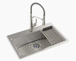 Kohler 78960-1PC-NA Pro-Function Kitchen Sink Kit w/ Faucet Stainless St... - $336.60